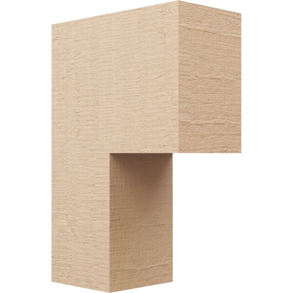 Ekena Millwork 9"W x 18"D x 27"H Classic Chapel Hill Rough Cedar Woodgrain TimberThane Corbel, Primed Tan CORUR09X18X27CHPRCPR - main